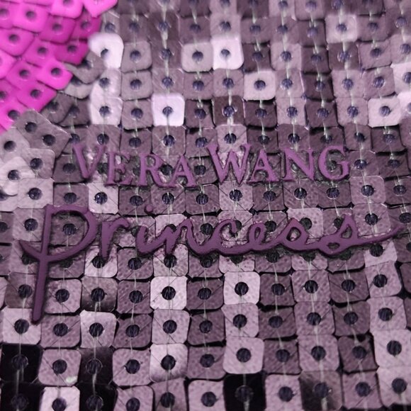 Vera Wang Princess Sequin Heart Make Up Cosmetic Bag Case - Purple & Pink - Picture 3 of 8